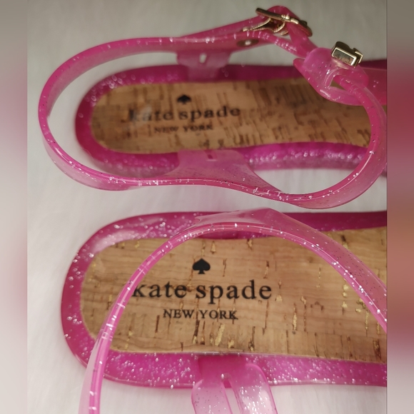 kate spade Shoes Kate Spade Pink Sparkle Jelly Sandals Poshmark